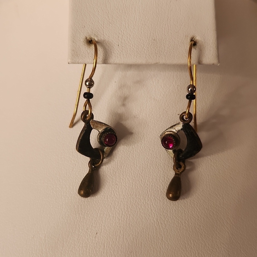 Art Deco Mulicolor Drop Earrings